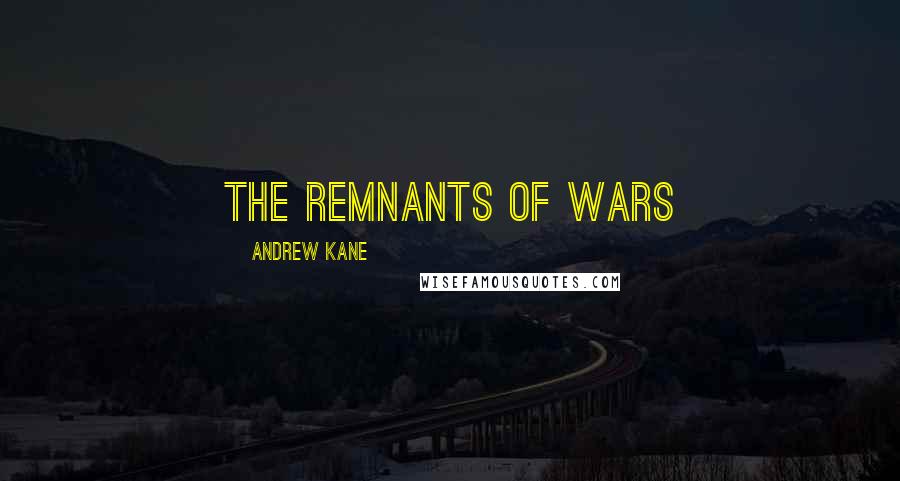 Andrew Kane Quotes: the remnants of wars