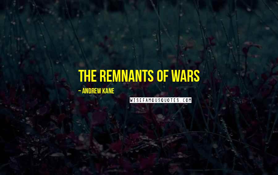 Andrew Kane Quotes: the remnants of wars