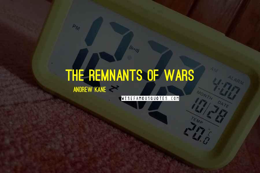 Andrew Kane Quotes: the remnants of wars