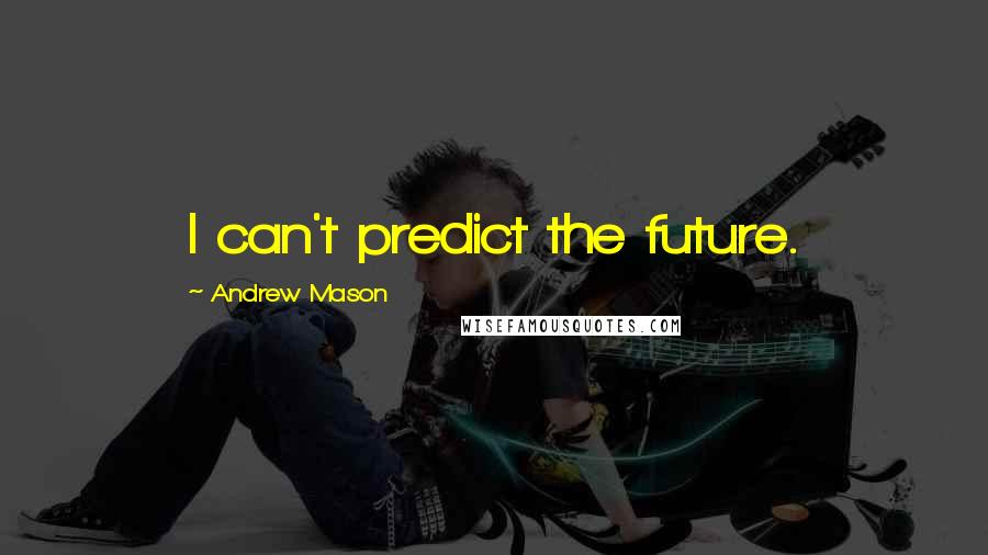 Andrew Mason Quotes: I can't predict the future.