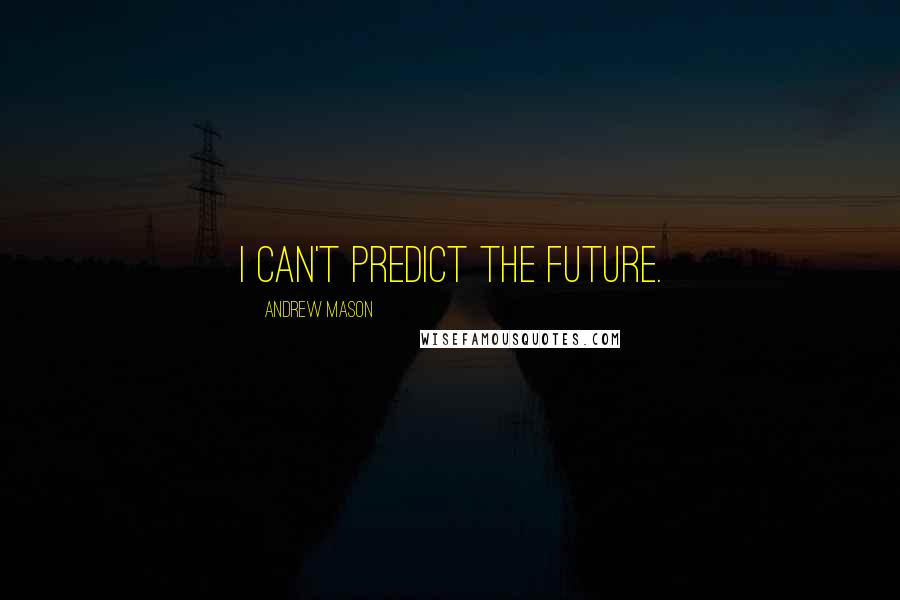 Andrew Mason Quotes: I can't predict the future.