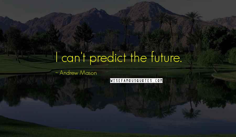 Andrew Mason Quotes: I can't predict the future.