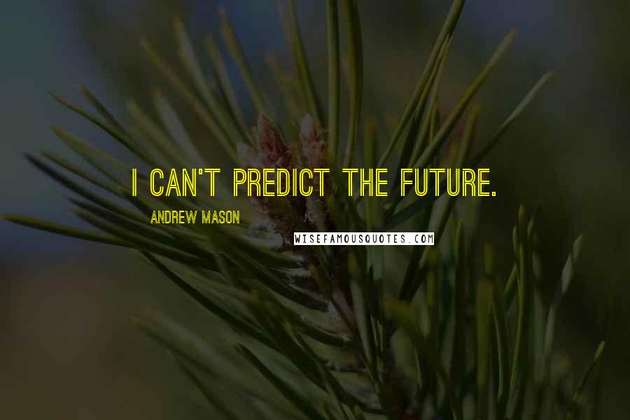 Andrew Mason Quotes: I can't predict the future.