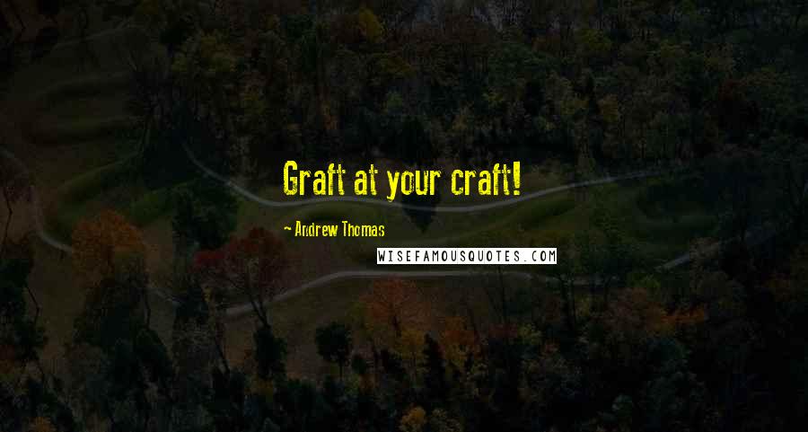 Andrew Thomas Quotes: Graft at your craft!