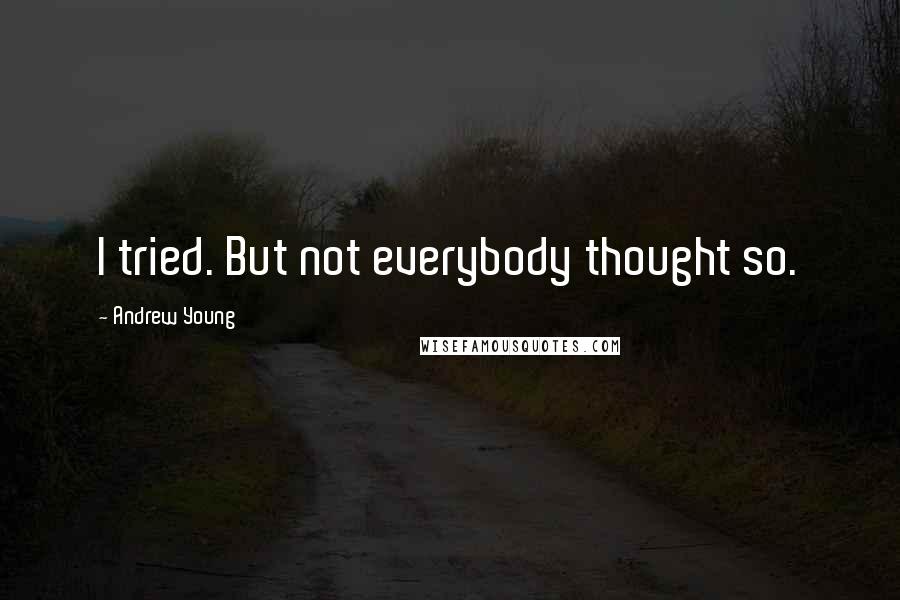 Andrew Young Quotes: I tried. But not everybody thought so.