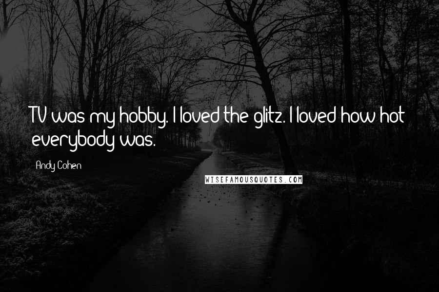 Andy Cohen Quotes: TV was my hobby. I loved the glitz. I loved how hot everybody was.