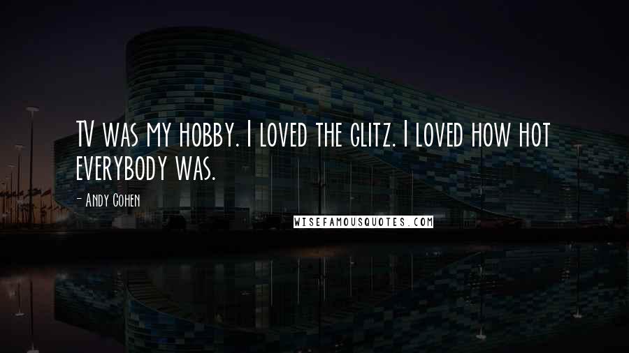 Andy Cohen Quotes: TV was my hobby. I loved the glitz. I loved how hot everybody was.