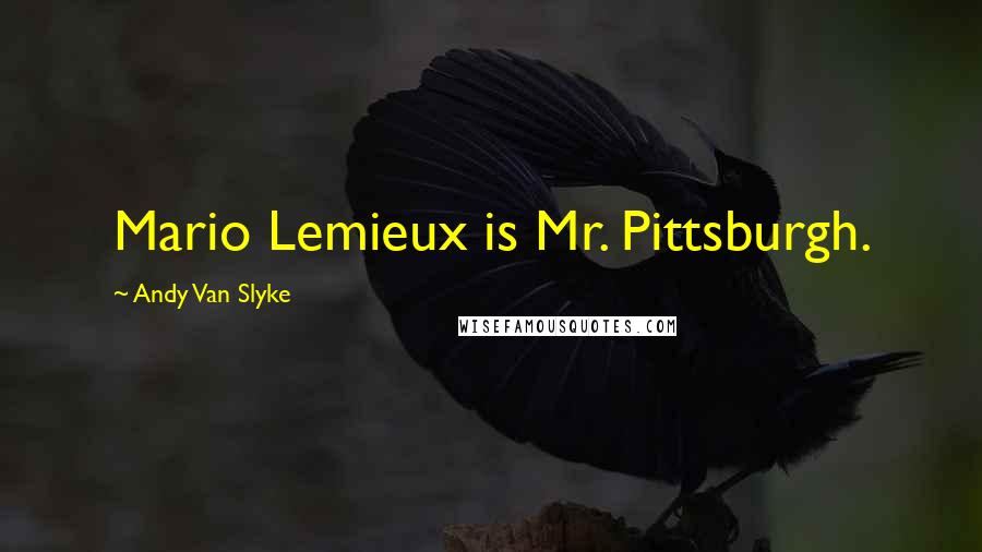 Andy Van Slyke Quotes: Mario Lemieux is Mr. Pittsburgh.