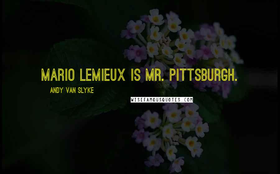 Andy Van Slyke Quotes: Mario Lemieux is Mr. Pittsburgh.