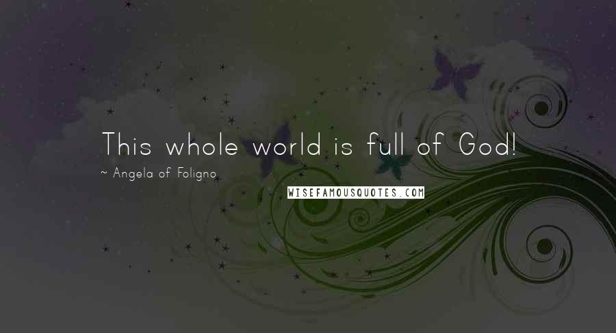 Angela Of Foligno Quotes: This whole world is full of God!