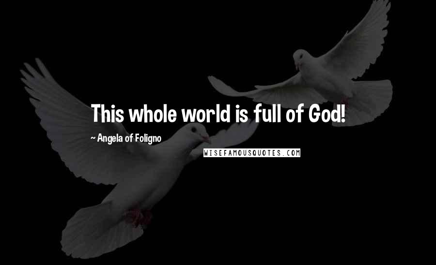 Angela Of Foligno Quotes: This whole world is full of God!