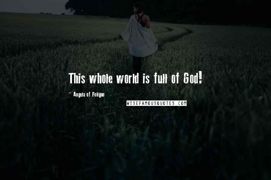 Angela Of Foligno Quotes: This whole world is full of God!