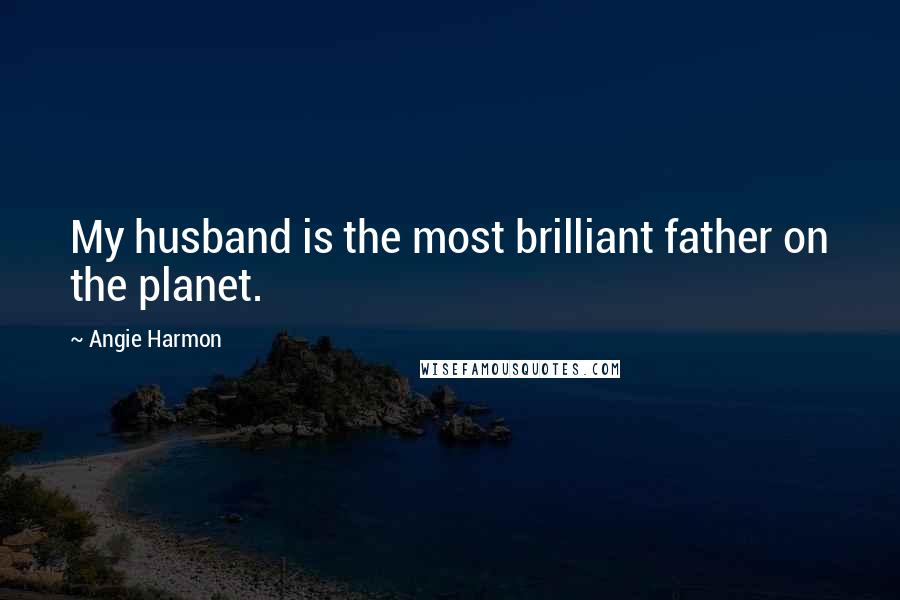 Angie Harmon Quotes: My husband is the most brilliant father on the planet.