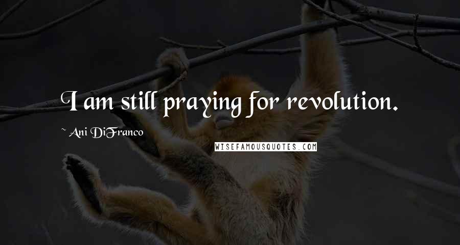 Ani DiFranco Quotes: I am still praying for revolution.