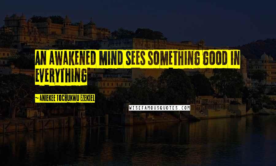 Aniekee Tochukwu Ezekiel Quotes: An awakened mind sees something good in everything
