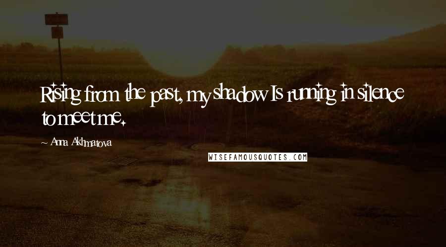 Anna Akhmatova Quotes: Rising from the past, my shadow Is running in silence to meet me.
