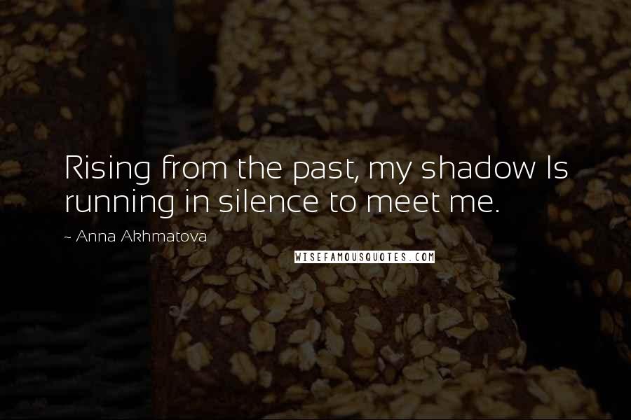Anna Akhmatova Quotes: Rising from the past, my shadow Is running in silence to meet me.