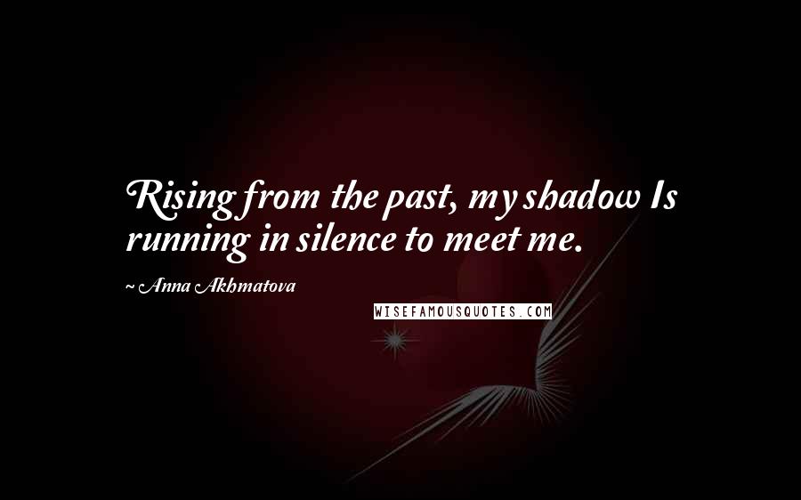 Anna Akhmatova Quotes: Rising from the past, my shadow Is running in silence to meet me.