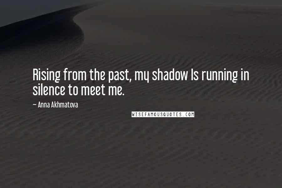 Anna Akhmatova Quotes: Rising from the past, my shadow Is running in silence to meet me.
