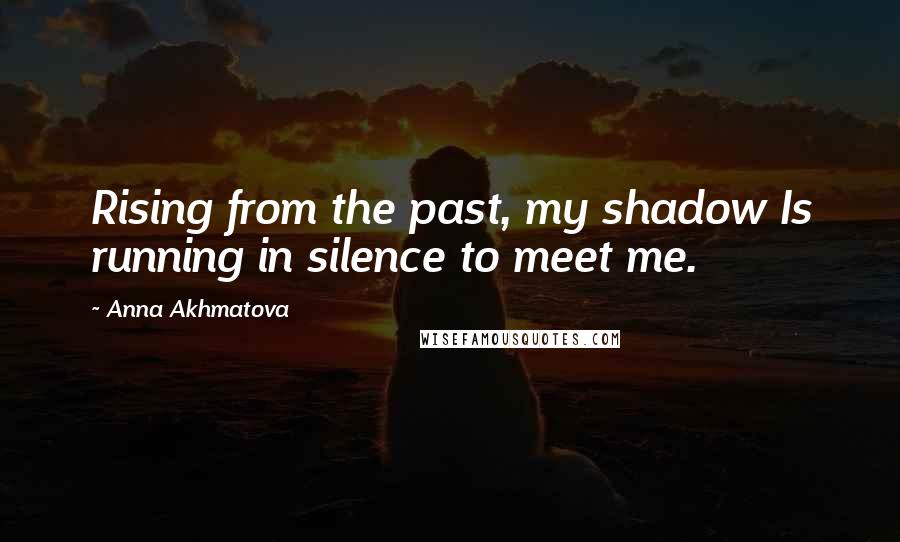 Anna Akhmatova Quotes: Rising from the past, my shadow Is running in silence to meet me.