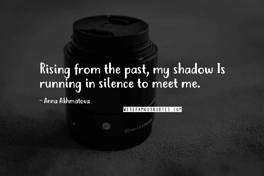 Anna Akhmatova Quotes: Rising from the past, my shadow Is running in silence to meet me.