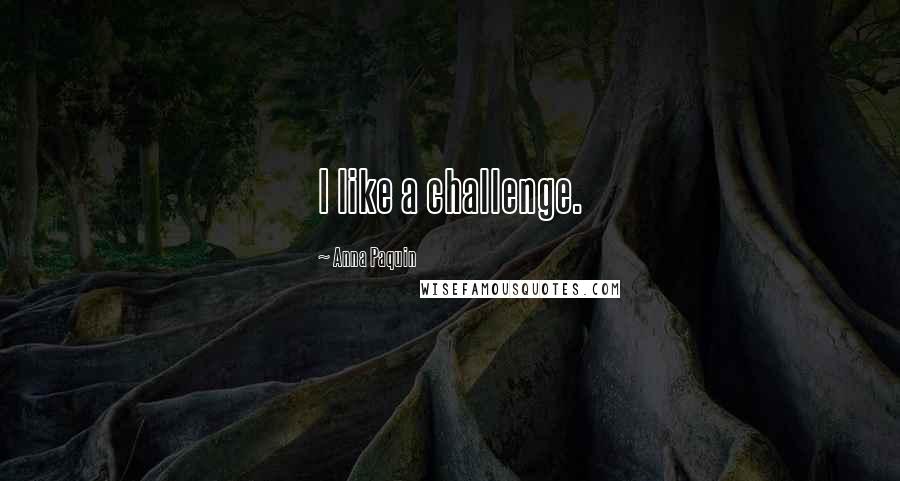 Anna Paquin Quotes: I like a challenge.