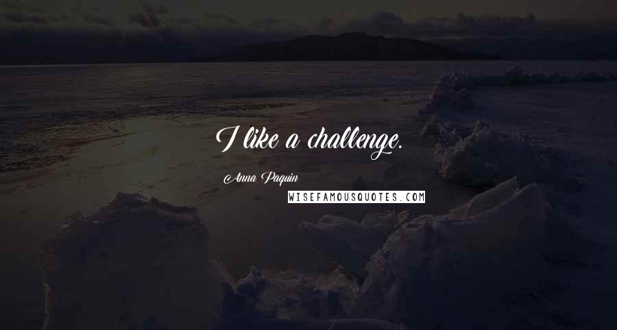 Anna Paquin Quotes: I like a challenge.