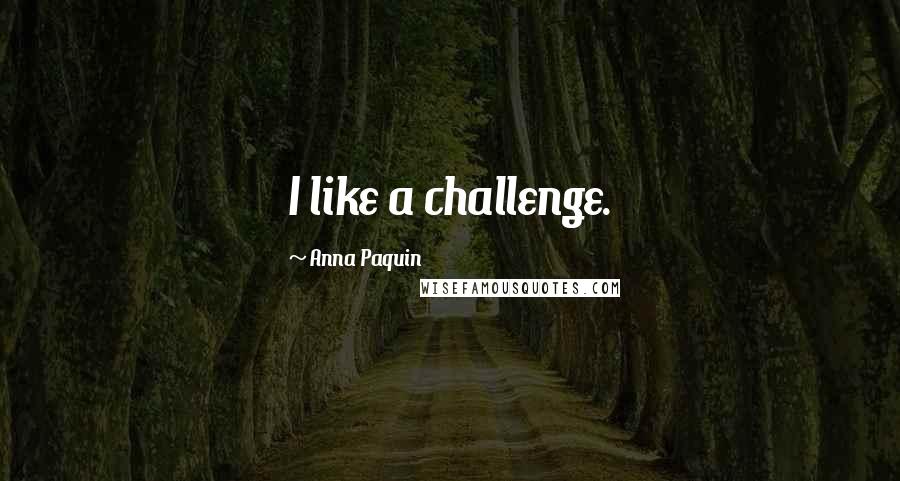 Anna Paquin Quotes: I like a challenge.