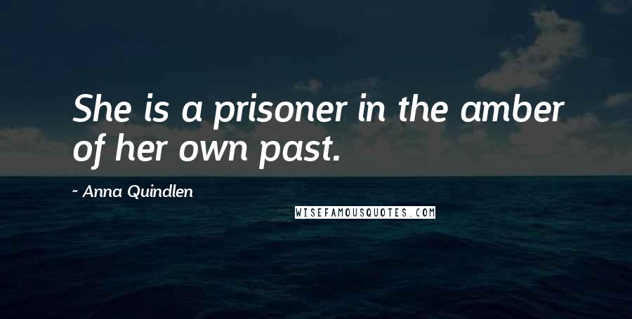 Anna Quindlen Quotes: She is a prisoner in the amber of her own past.