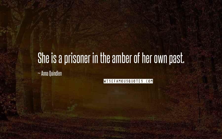 Anna Quindlen Quotes: She is a prisoner in the amber of her own past.