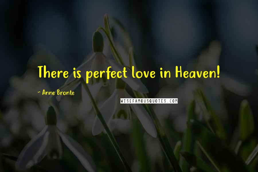 Anne Bronte Quotes: There is perfect love in Heaven!