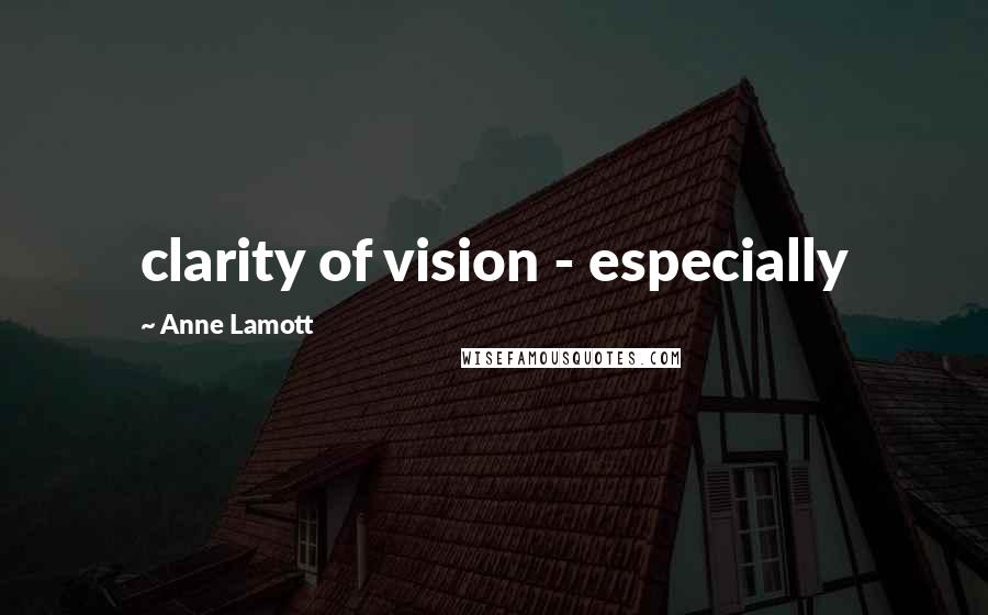Anne Lamott Quotes: clarity of vision - especially