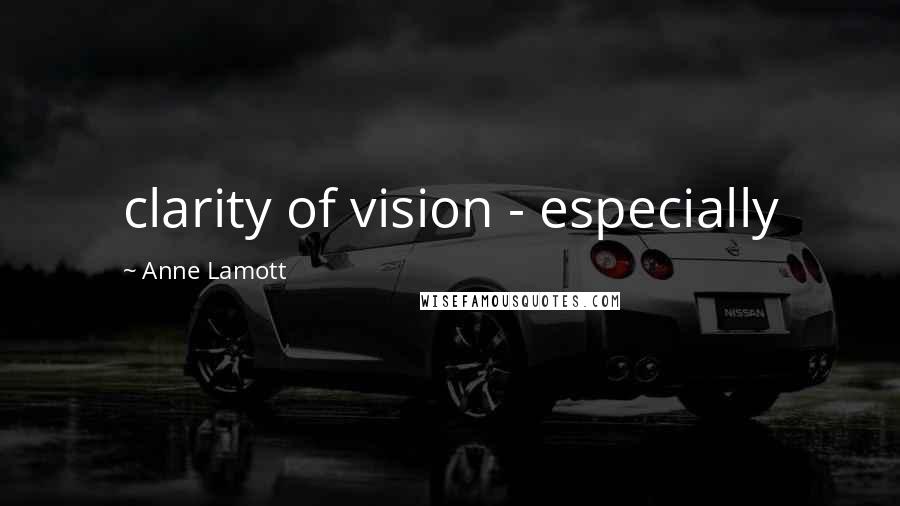 Anne Lamott Quotes: clarity of vision - especially