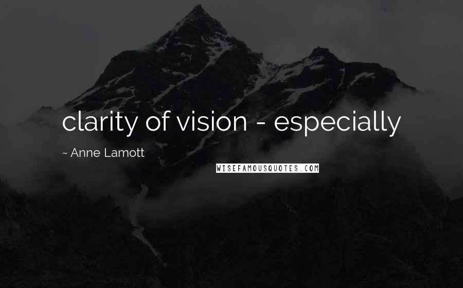 Anne Lamott Quotes: clarity of vision - especially