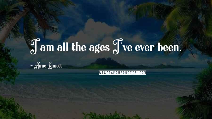 Anne Lamott Quotes: I am all the ages I've ever been.
