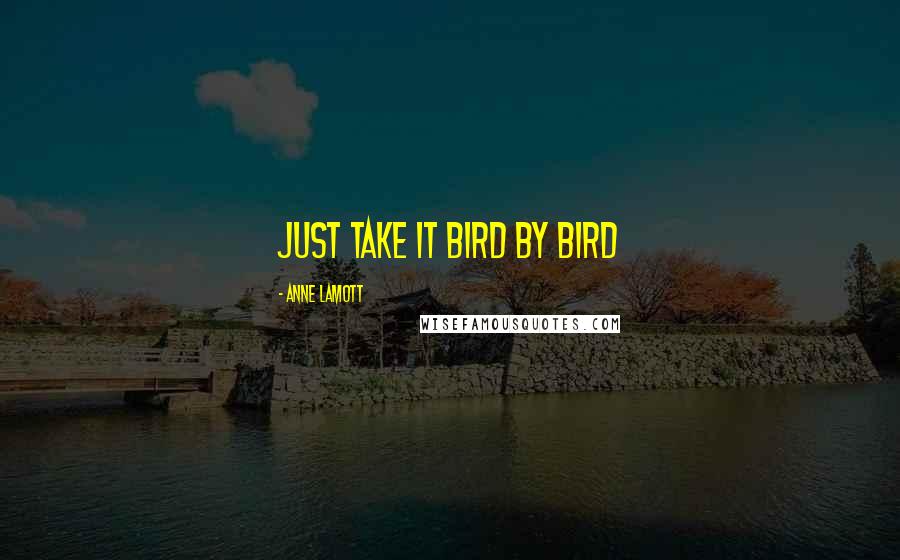 Anne Lamott Quotes: Just take it bird by bird