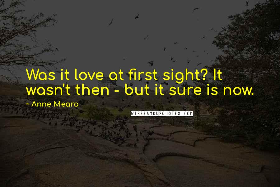 Anne Meara Quotes: Was it love at first sight? It wasn't then - but it sure is now.