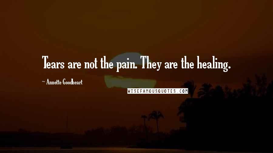 Annette Goodheart Quotes: Tears are not the pain. They are the healing.