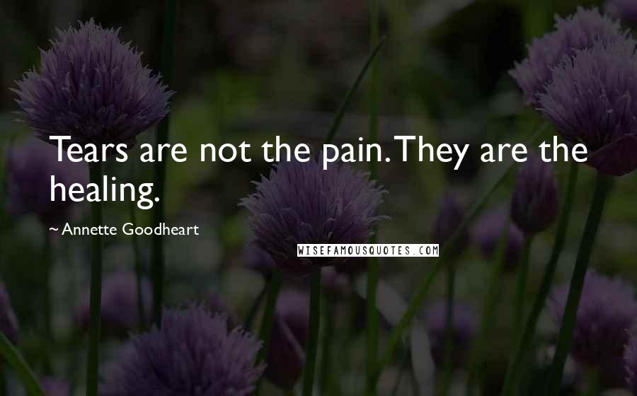 Annette Goodheart Quotes: Tears are not the pain. They are the healing.