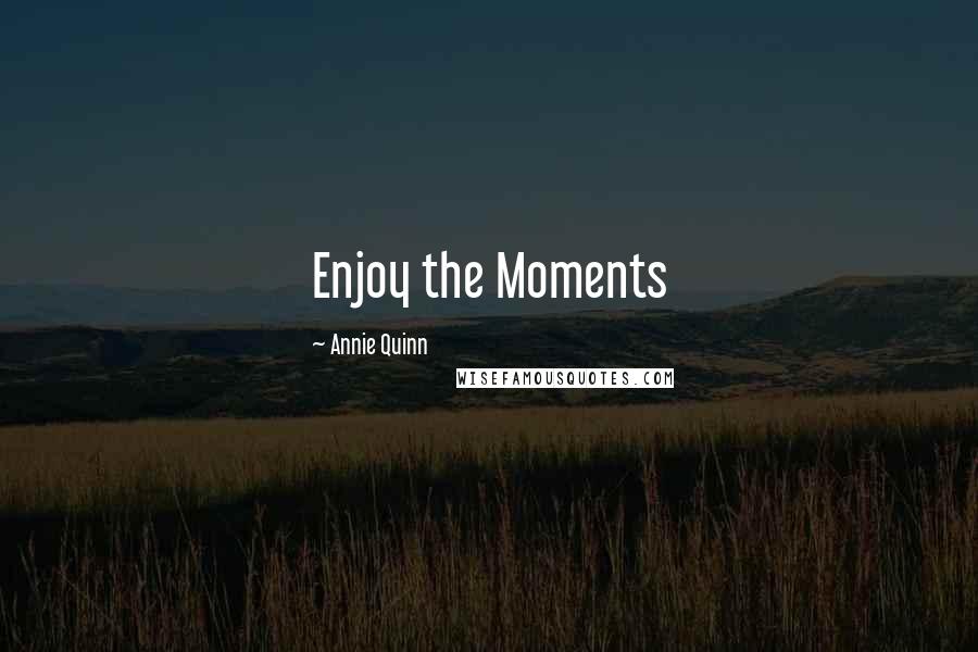 Annie Quinn Quotes: Enjoy the Moments