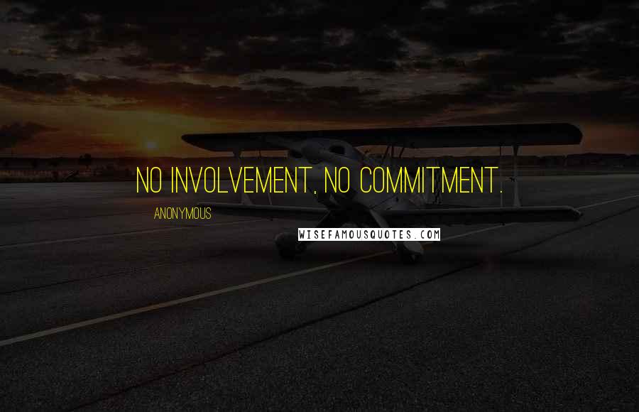 Anonymous Quotes: No involvement, no commitment.