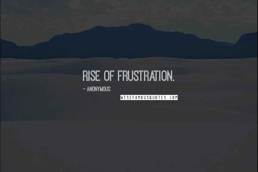 Anonymous Quotes: rise of frustration.