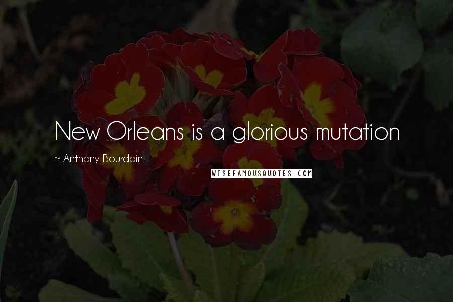 Anthony Bourdain Quotes: New Orleans is a glorious mutation