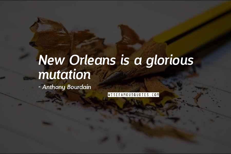 Anthony Bourdain Quotes: New Orleans is a glorious mutation