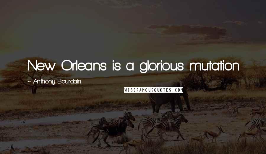 Anthony Bourdain Quotes: New Orleans is a glorious mutation