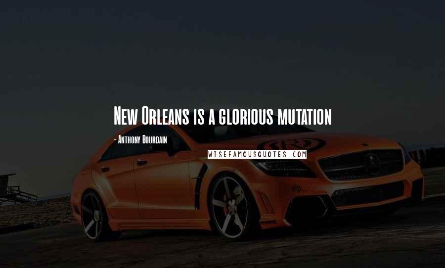 Anthony Bourdain Quotes: New Orleans is a glorious mutation