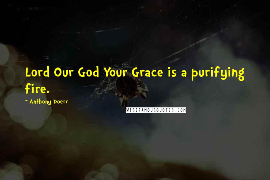 Anthony Doerr Quotes: Lord Our God Your Grace is a purifying fire.