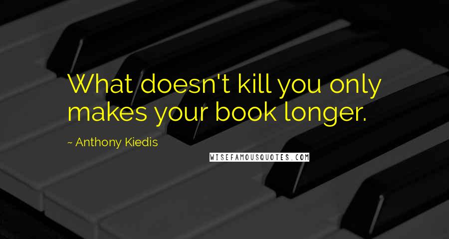 Anthony Kiedis Quotes: What doesn't kill you only makes your book longer.