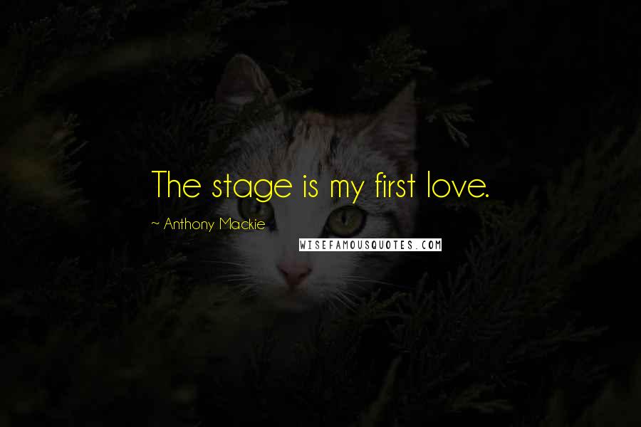 Anthony Mackie Quotes: The stage is my first love.
