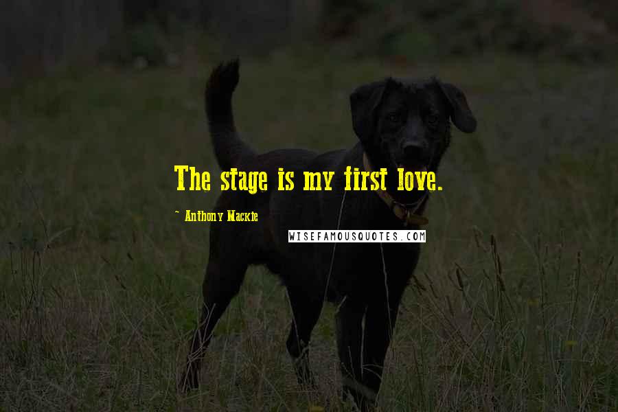 Anthony Mackie Quotes: The stage is my first love.
